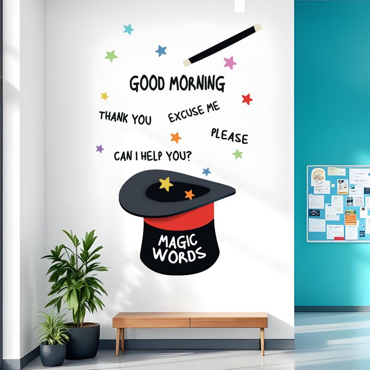 Kids Magic Words | High Quality Wall Sticker