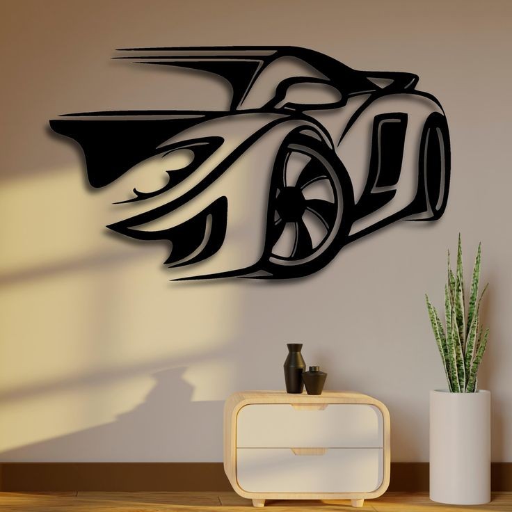 Sports Car | Artistic Cutting Art Masterpiece
