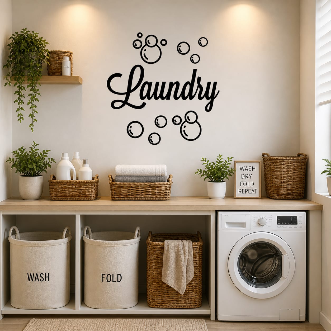 Laundry Sign | High Quality Wall Sticker