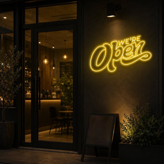 Neon Light Art! | We're Open NEON Art
