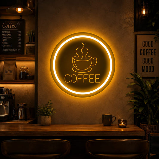 Neon Light Art! | Coffee Zone