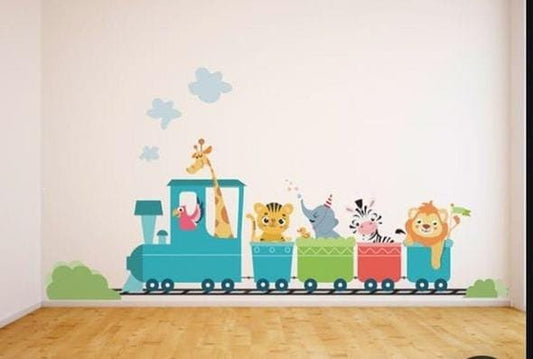 Kids Animal Train | High Quality Wall Stickers