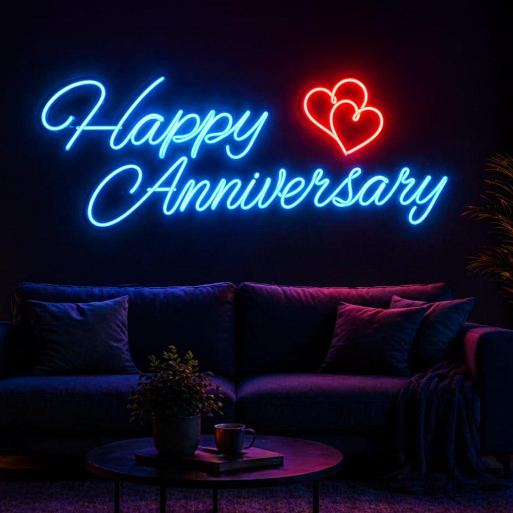 Neon Light Art! | " Happy Anniversary "