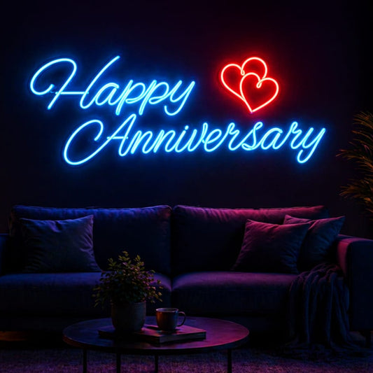 Neon Light Art! | " Happy Anniversary "