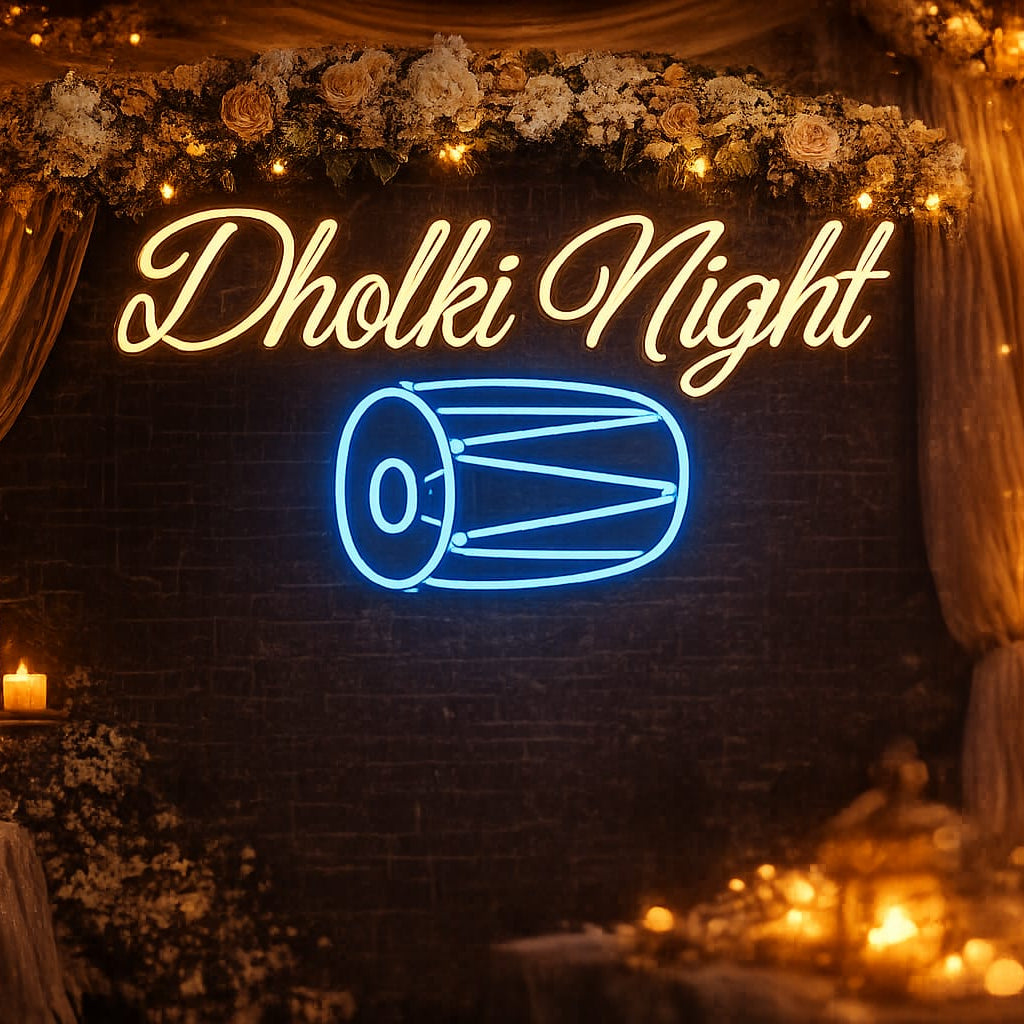 Neon Light Art! | Dholki Night