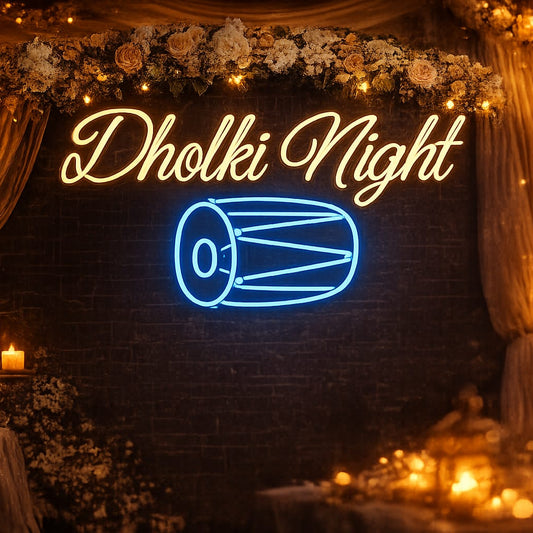 Neon Light Art! | Dholki Night