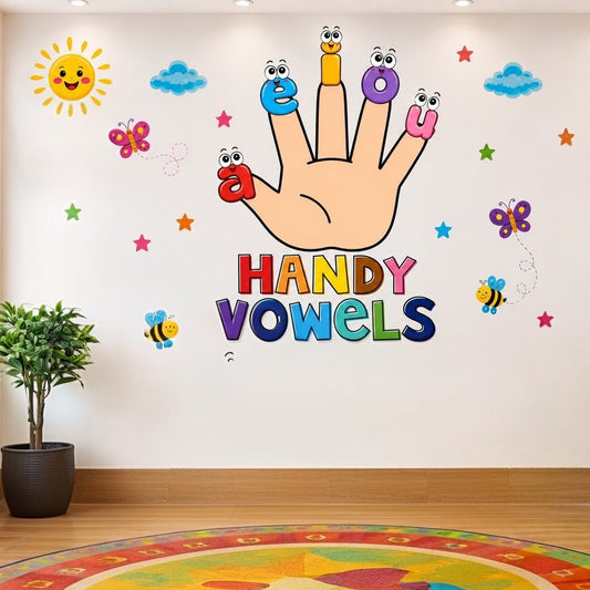 Handy Vowels | High Quality Wall Sticker