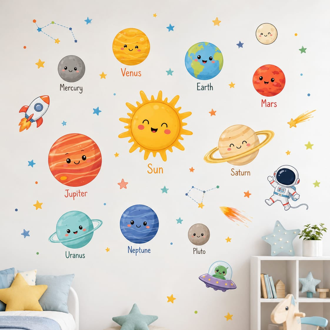 World of Planets | High Quality Wall Sticker