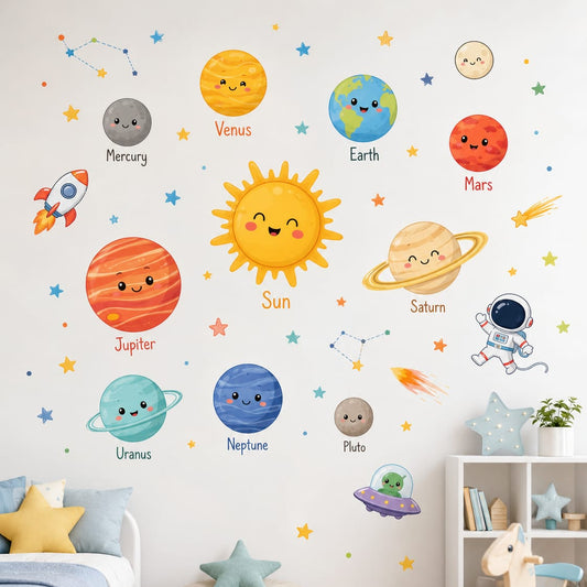World of Planets | High Quality Wall Sticker