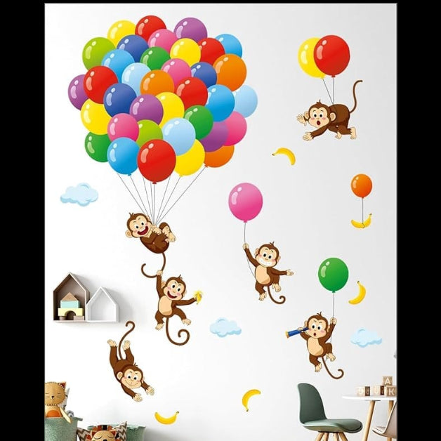 Playful Monkey Kids | High Quality Wall Sticker