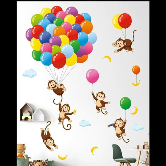 Playful Monkey Kids | High Quality Wall Sticker