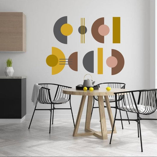 Elegant Half Circle Art | High Quality Wall Sticker