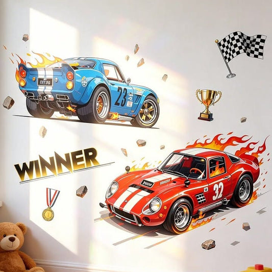 Car Racing Adventure | High Quality Wall Sticker
