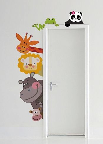 Kids Animal Door Siders | High Quality Wall Sticker