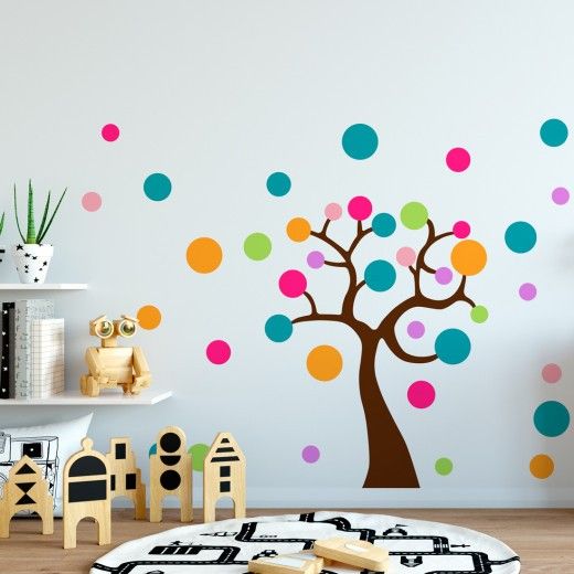 Kids Rainbow Pop Tree | High Quality Wall Sticker